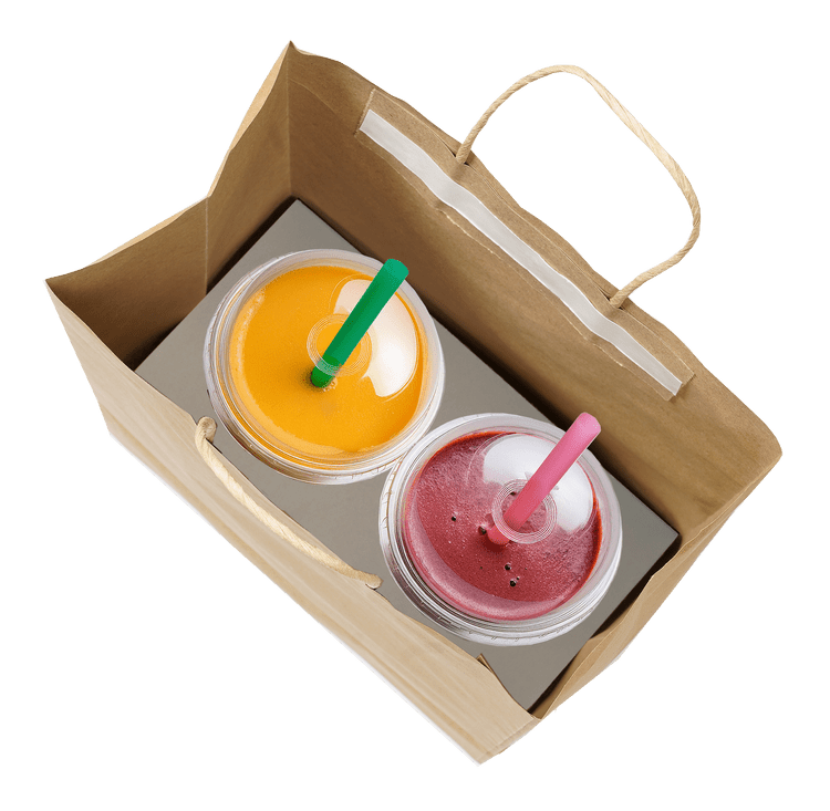Drink Lok™ by Seal2Go® Tamper - Evident Paper Drink Carrier Bag - Gig Supply Plus - Gig Supply Plus