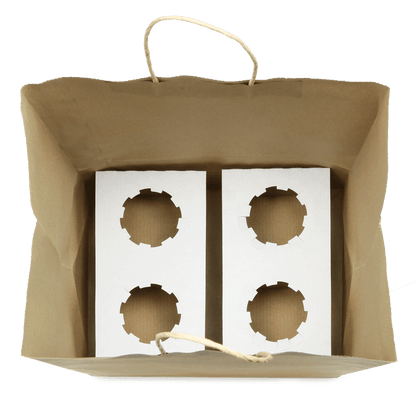 Drink Lok™ by Seal2Go® Tamper - Evident Paper Drink Carrier Bag - Gig Supply Plus - Gig Supply Plus