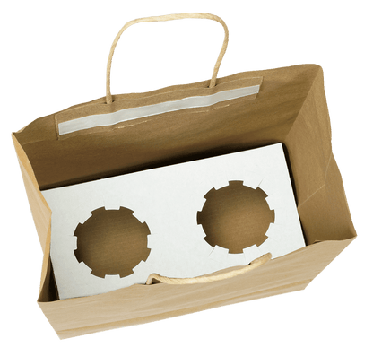 Drink Lok™ by Seal2Go® Tamper - Evident Paper Drink Carrier Bag - Gig Supply Plus - Gig Supply Plus
