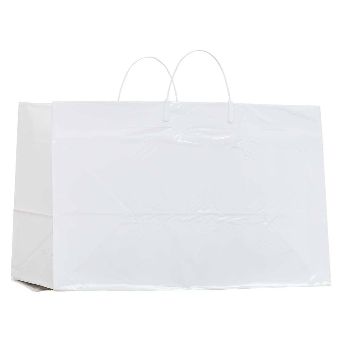 Heavy - Duty Rigid Handle Paper Carry - Out Bag - Gig Supply Plus - Gig Supply Plus