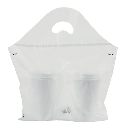 Seal2Go® Tamper - Evident Plastic Drink Carrier Bag - Gig Supply Plus - Gig Supply Plus