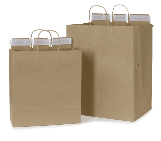 Tab Lok™ by Seal2Go® Tamper - Evident Paper Takeout Delivery Bag - Gig Supply Plus - Gig Supply Plus