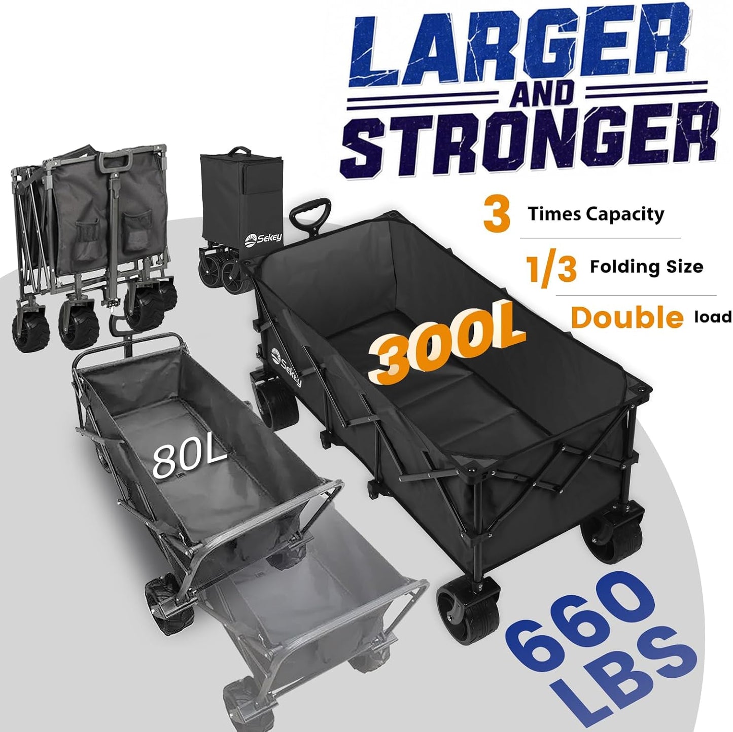 XL Collapsible Wagon - Gig Supply Plus - Gig Supply Plus